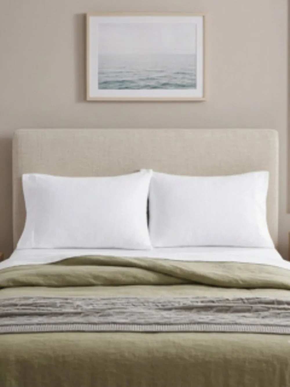 Whisper Organics 100% GOTS Cotton, King-Sized Flannel Pillowcase Set (NWOT)